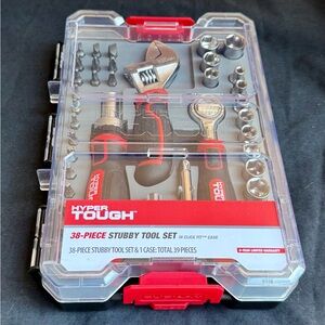 Hyper Tough 38-Piece Red Stubby Tool Set Home Repair Brand NEW!!!